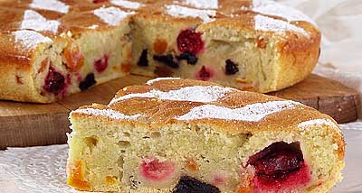 Фото к рецепту Домашний фруктовый пирог Домашний фруктовый пирог