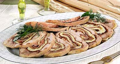 Фото к рецепту Рулет из курицы (3) Рулет из курицы (3)