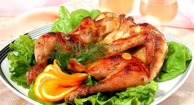 Курица, запеченная