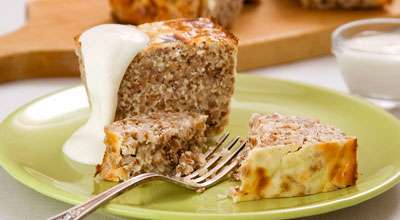 Гречневая запеканка с творогом