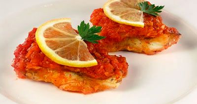 Фото к рецепту Треска в винном соусе Треска в винном соусе