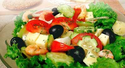 Фото к рецепту Салат "Креветка" Салат "Креветка"