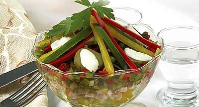 Фото к рецепту Салат с копченой курицей (2) Салат с копченой курицей (2)