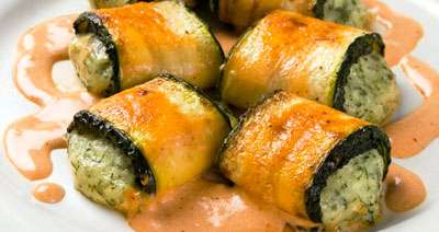 Рулетики овощные