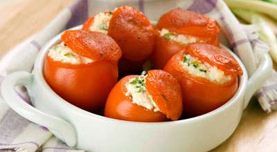 Помидоры с творогом
