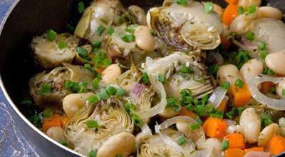 Бобы с артишоками