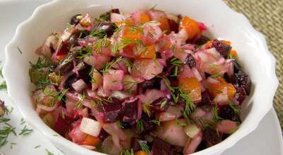 Фото к рецепту Винегрет по-восточному Винегрет по-восточному