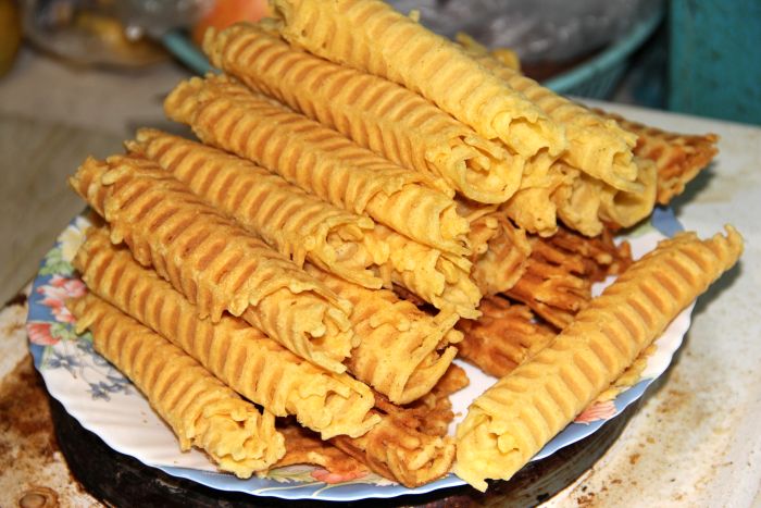 Вафельные трубочки