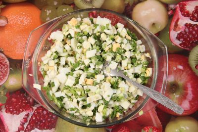 Пирожки с яйцом и луком