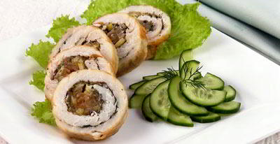 Рулет рыбный с лимоном