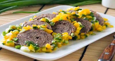 Телятина с овощным соусом