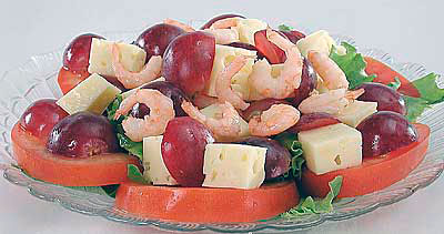 Фото к рецепту Салат из винограда и сыра Салат из винограда и сыра