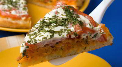 Фото к рецепту Оранжевая пицца Оранжевая пицца