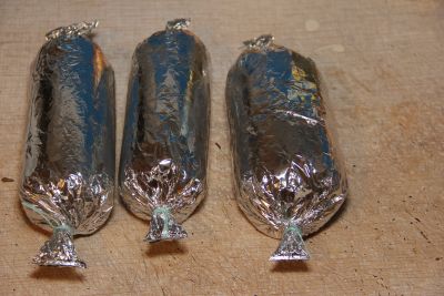 кончки батона связавать нитками