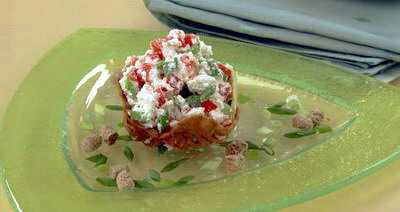 Творог с помидорами