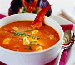 Суп из омара с клецками