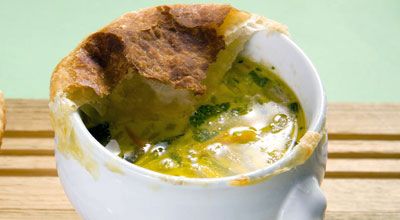 Грибной суп с цуккини