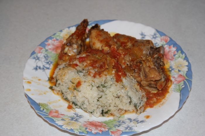 Фото к рецепту Курица под соусом карри Курица под соусом карри