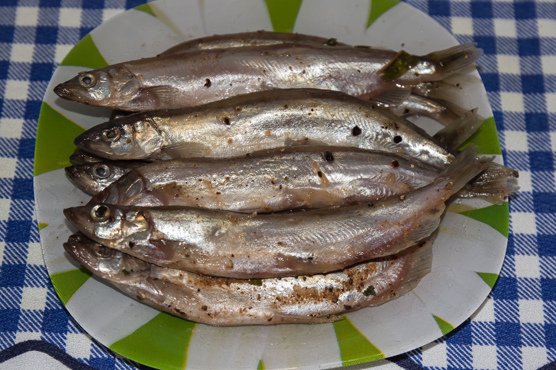 Мойва пряного посола (сухой посол)