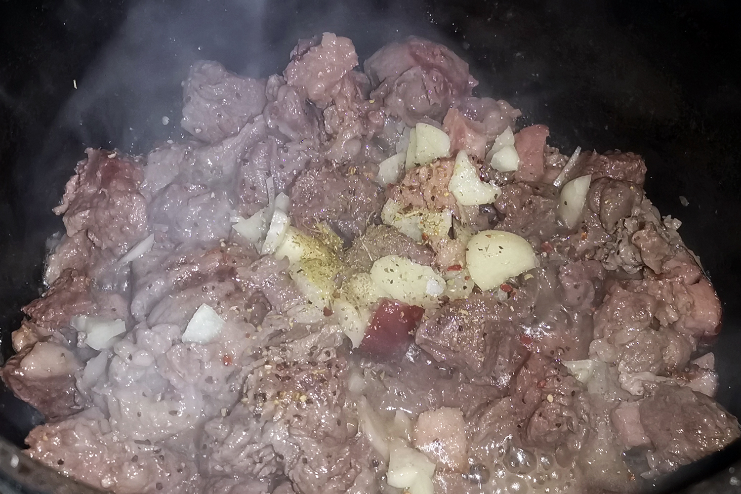 мясо с чесноком по рецепту