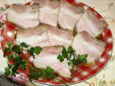 Сало, запеченное в фольге