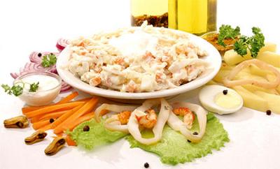 Салат "кальмаровый"