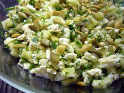 Салат из бужeнины и яиц