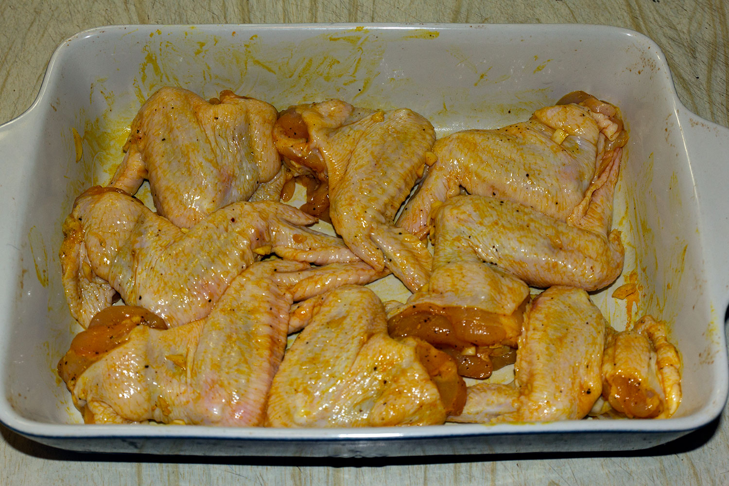 Натираем крылышки