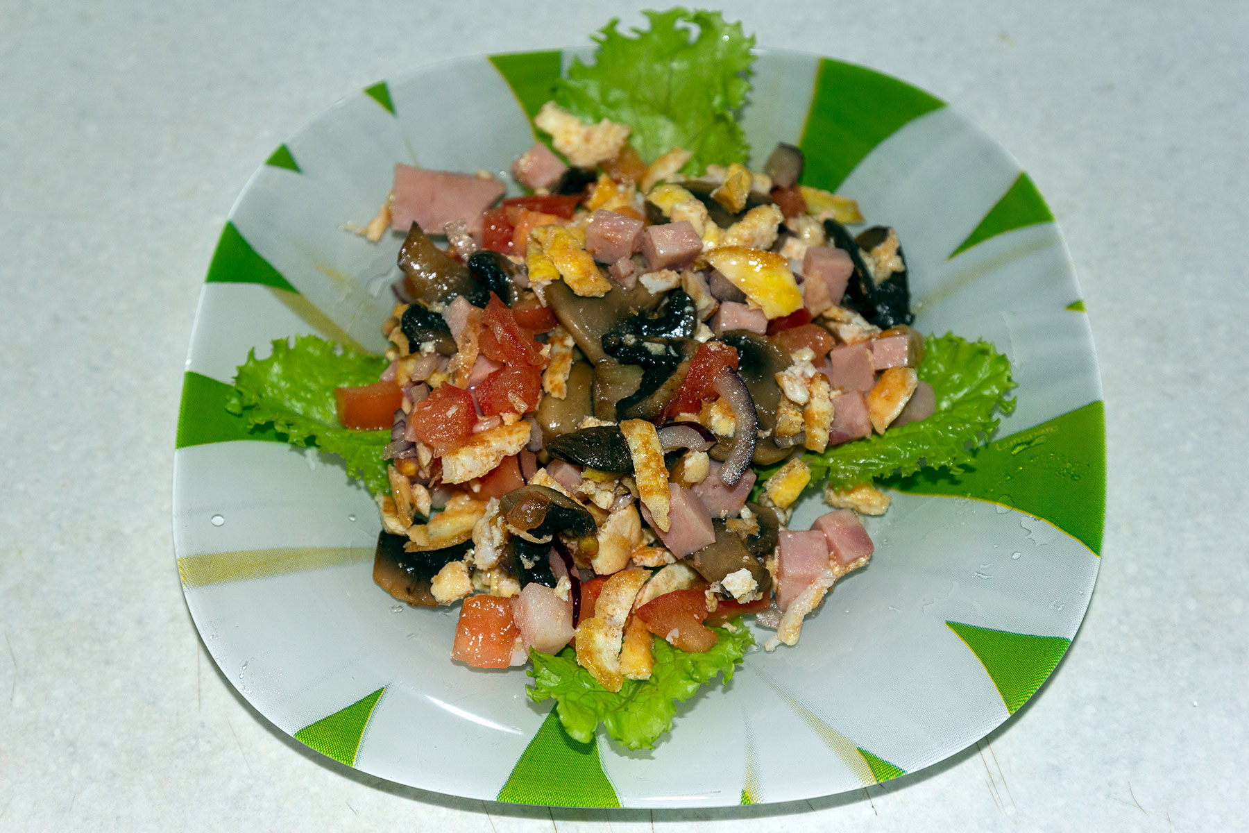 Салат с ветчиной (2)