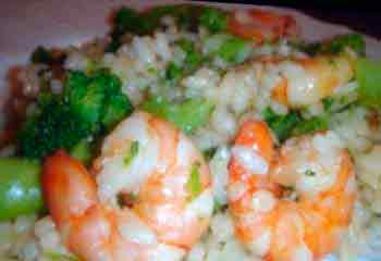 Рис с креветками "сливочный"