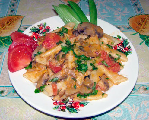 Макароны с грибами (3)