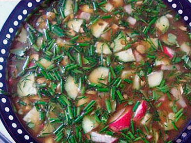 Окрошка "щавельная"