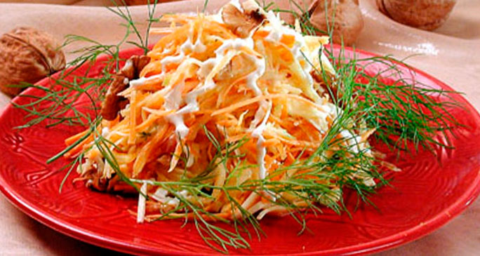 Салат из тыквы и меда