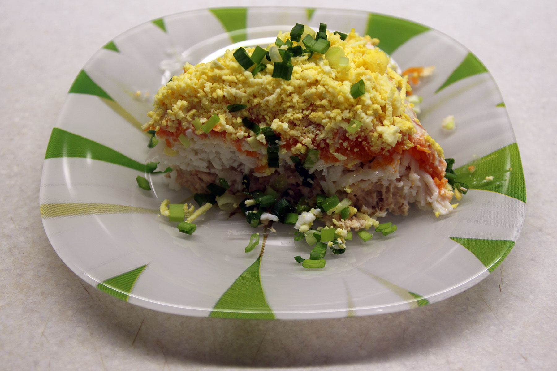 Фото к рецепту Салат "мимоза" (6) Салат "мимоза" (6)