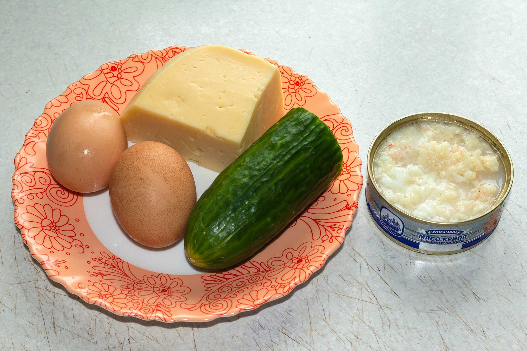 Ингредиенты для салата Нежность весны