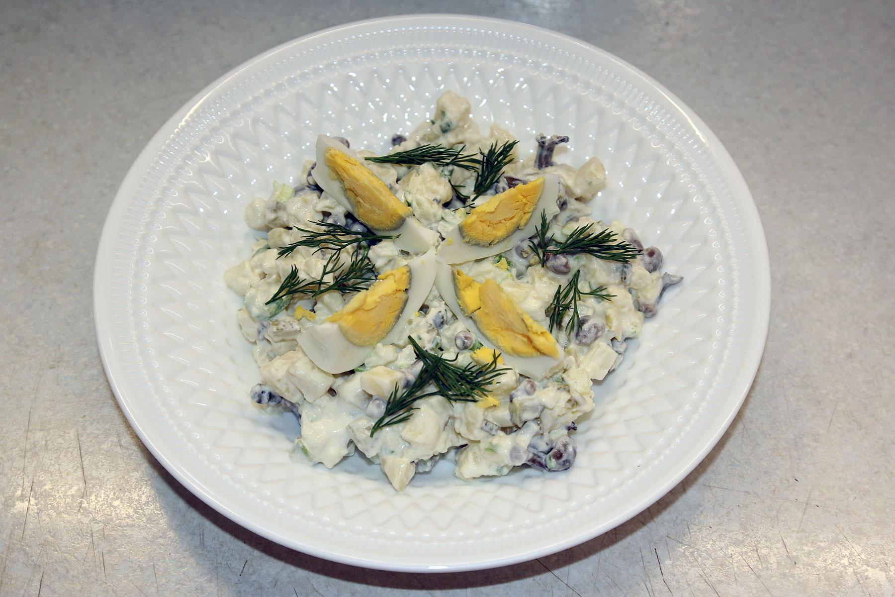 Фото к рецепту Грибной салат с картофелем Грибной салат с картофелем