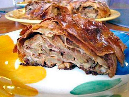 Штрудель с яблоками