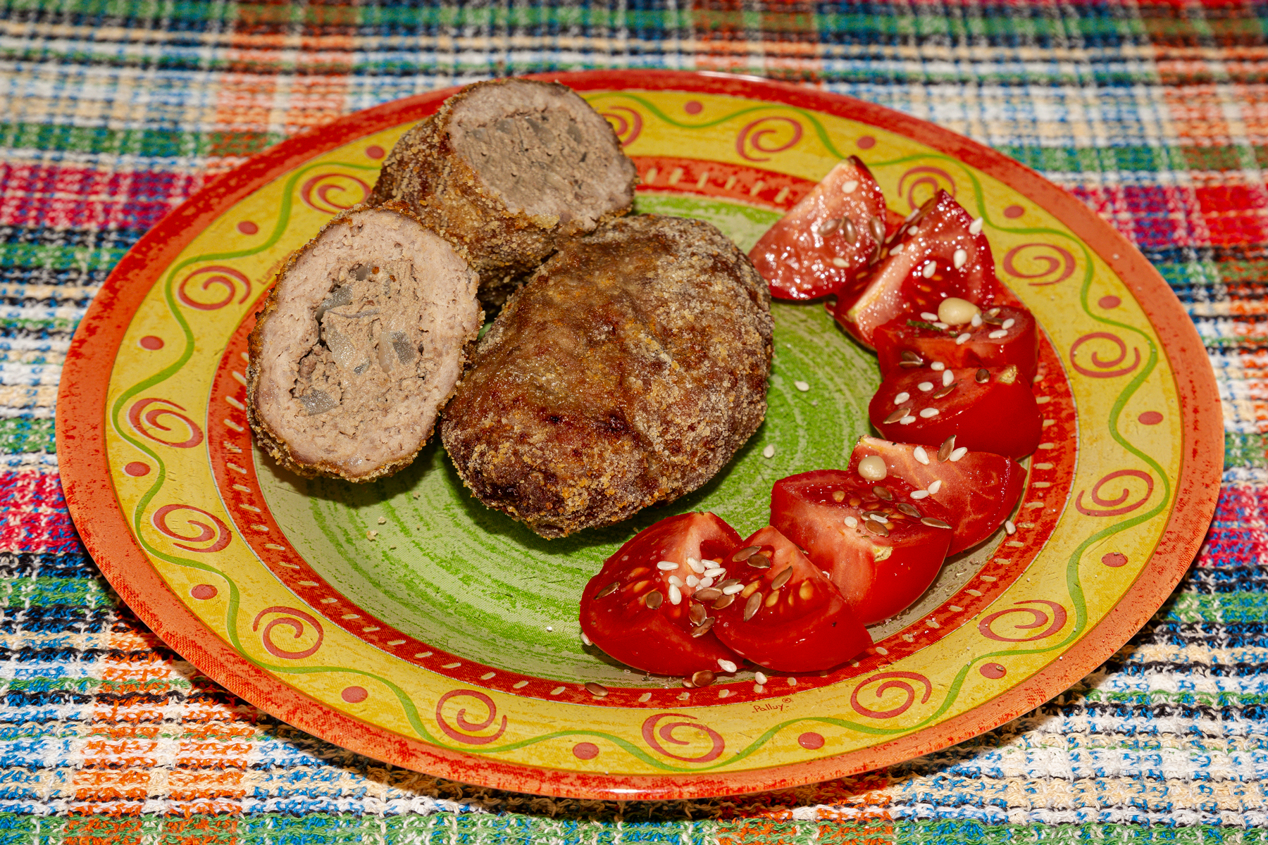 Котлеты с начинкой из печени