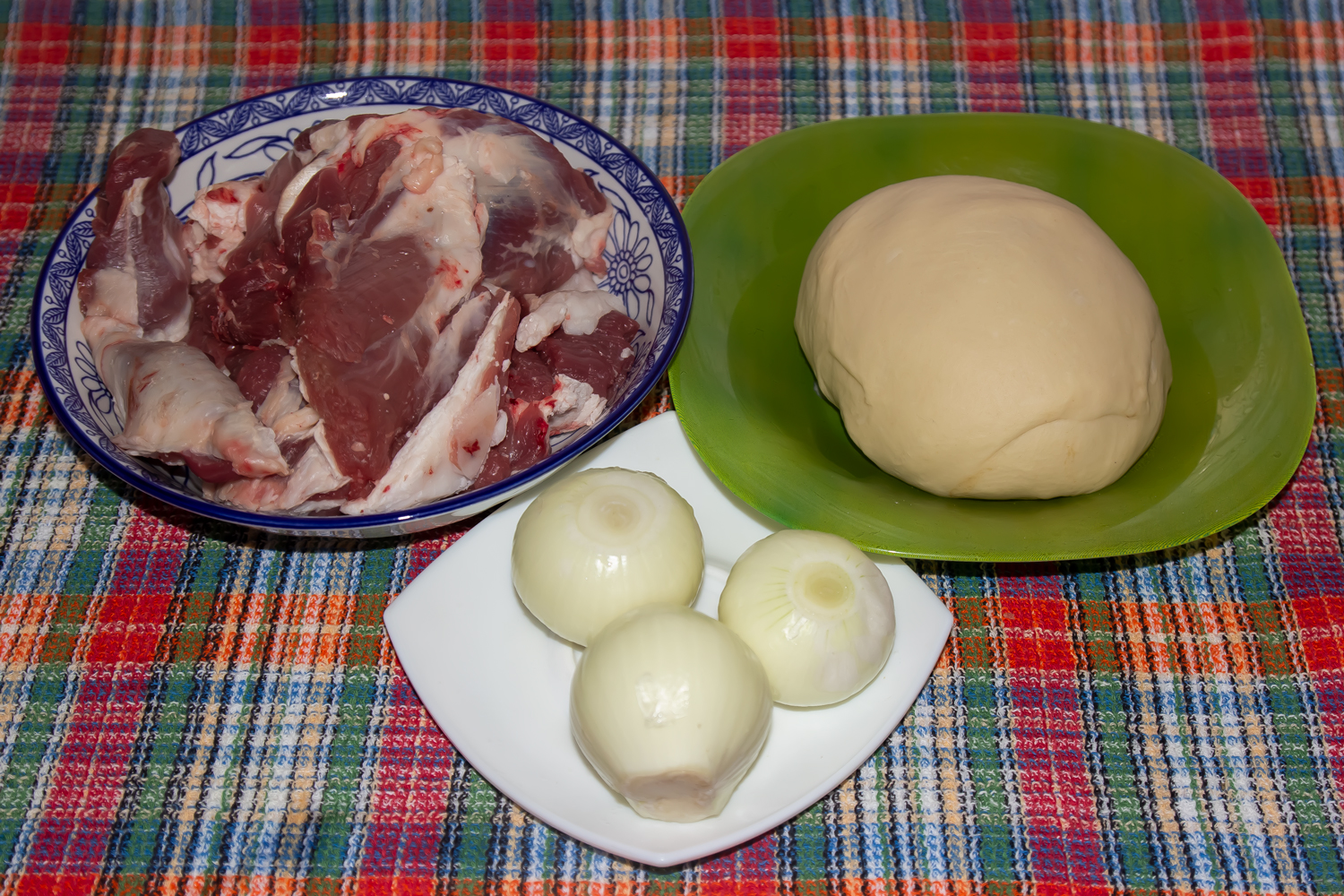 продукты для рецепта Хинкали (грузинские пельмени)