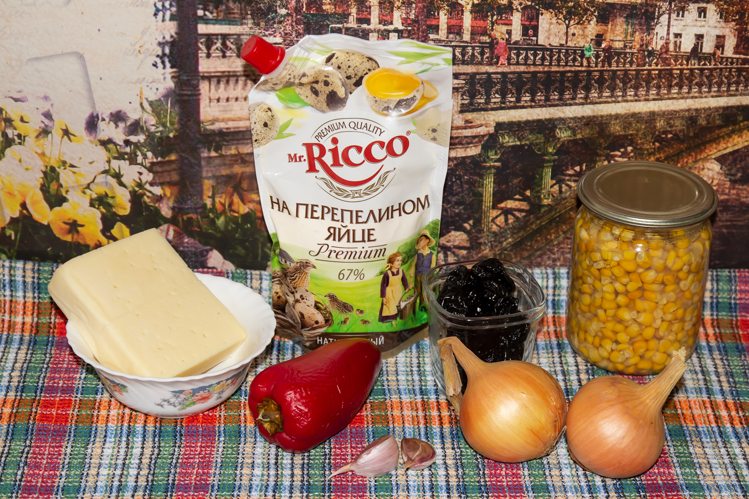 продукты для рецепта Славянский салат 