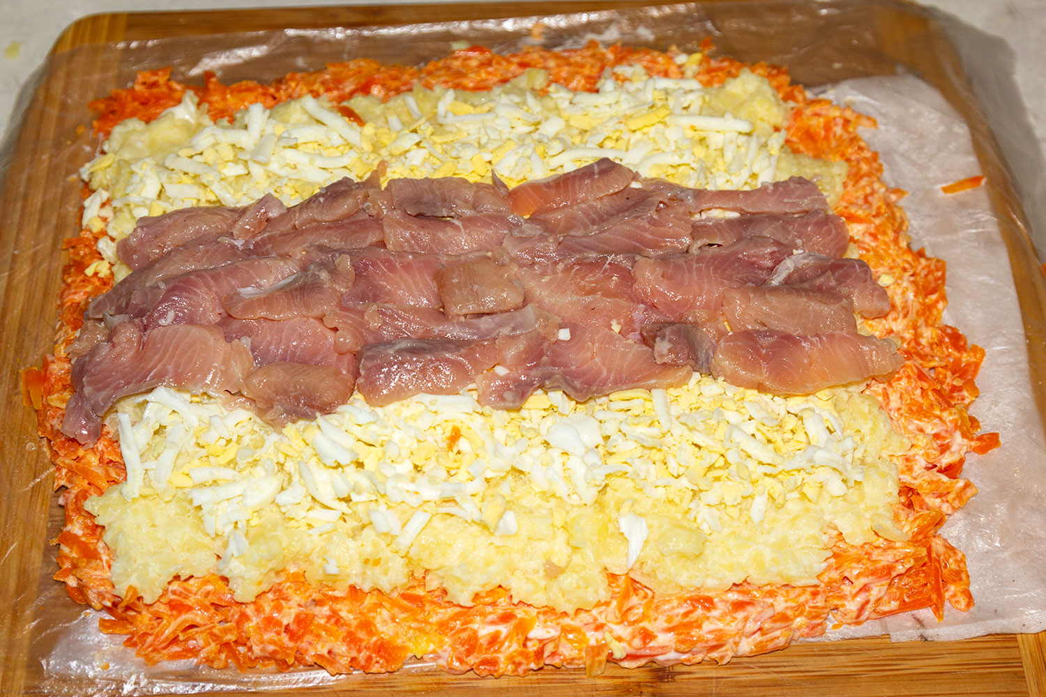 Красная рыба для салата Царский рулет