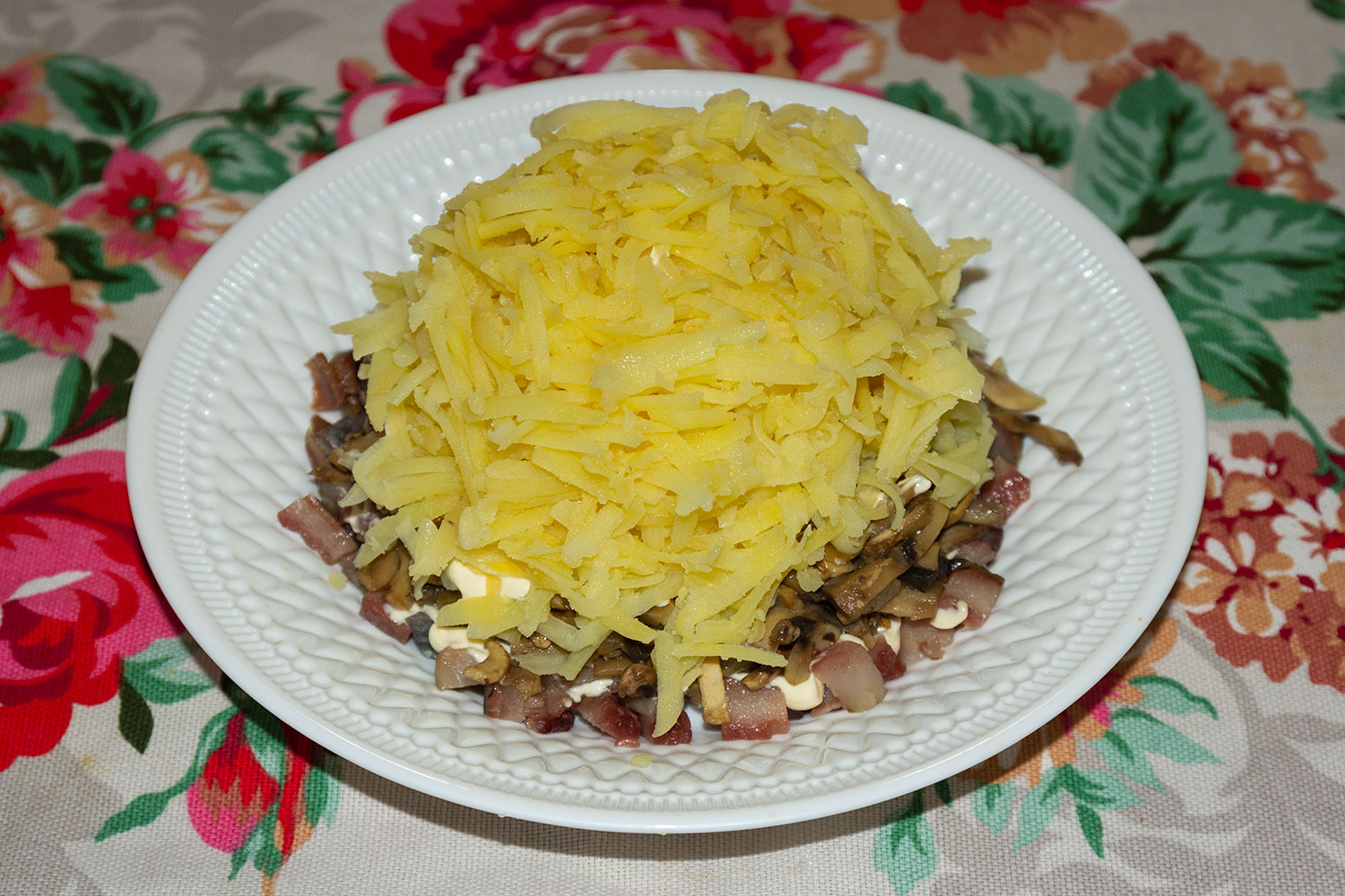 Отварной картофель для салата Лисья шубка