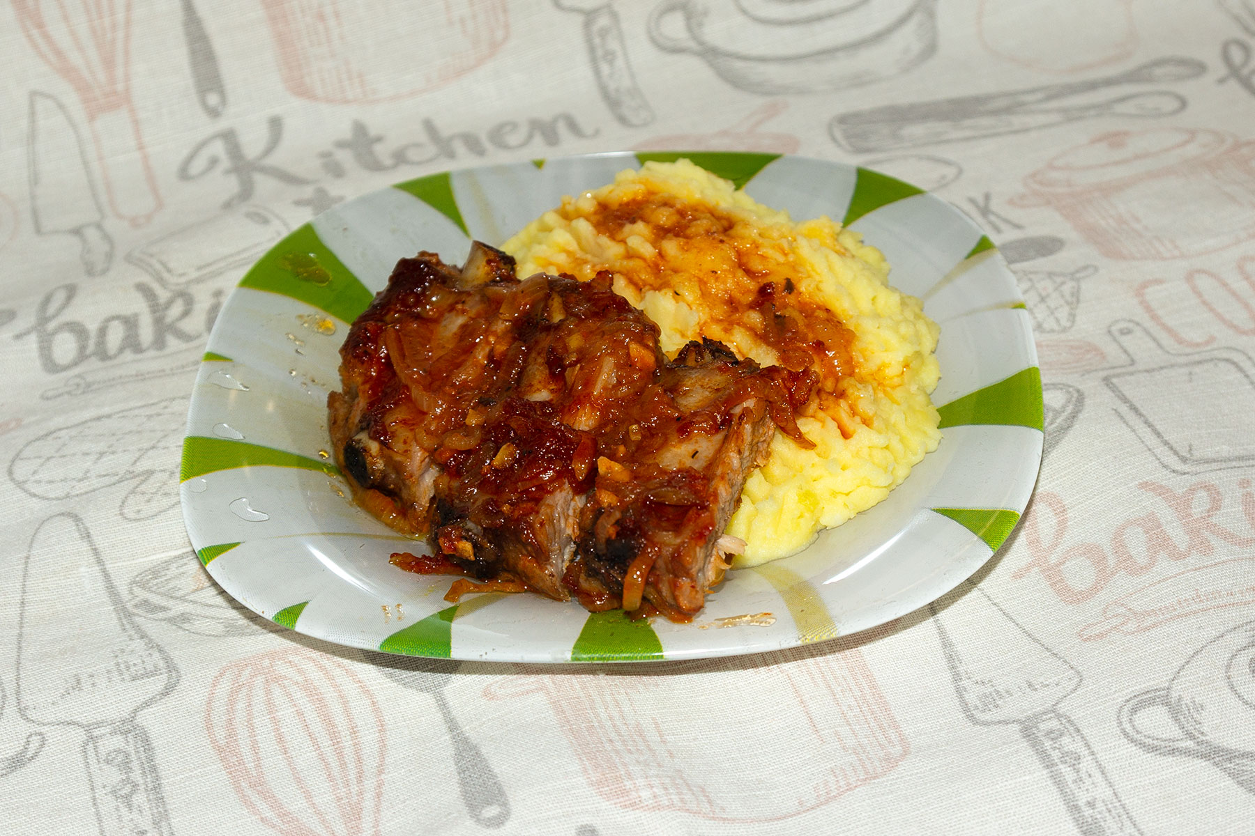 Свиные ребра в глазури