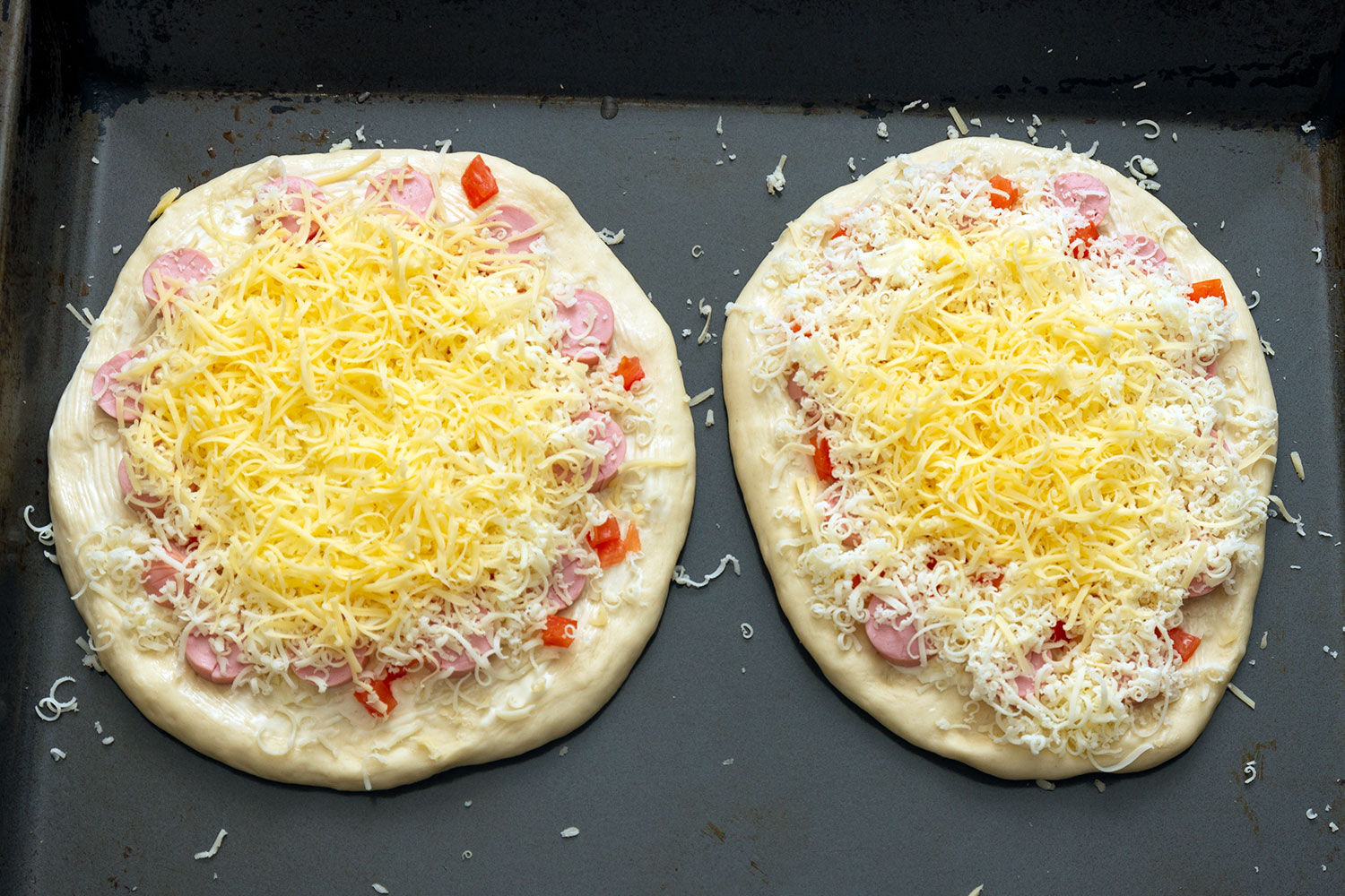 Раскатать тесто выложить начинку для рецепта