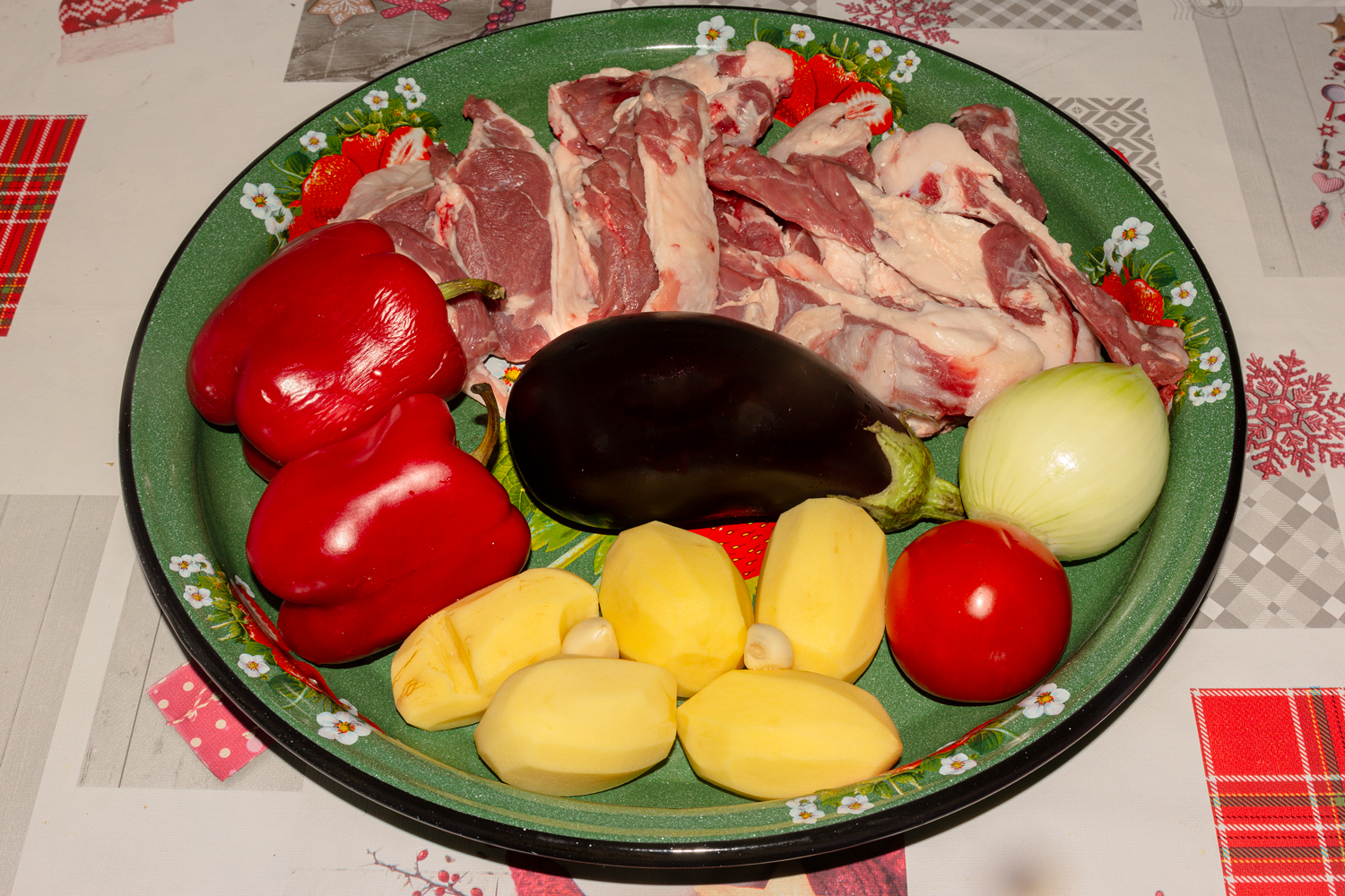 продукты для рецепта Тапака по-арцахски