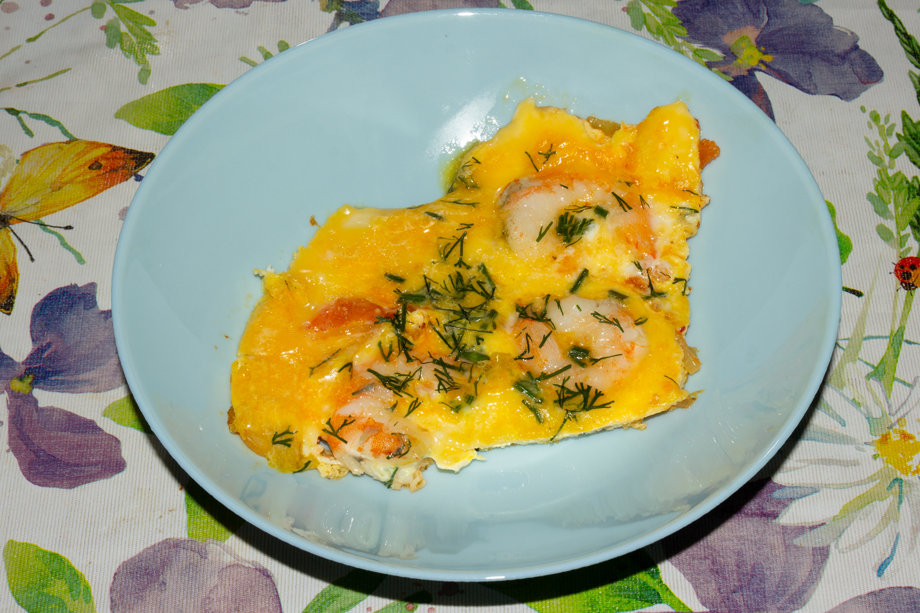 Омлет с креветками (2)