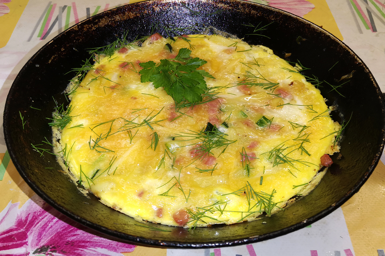 готовая яичница по рецепту