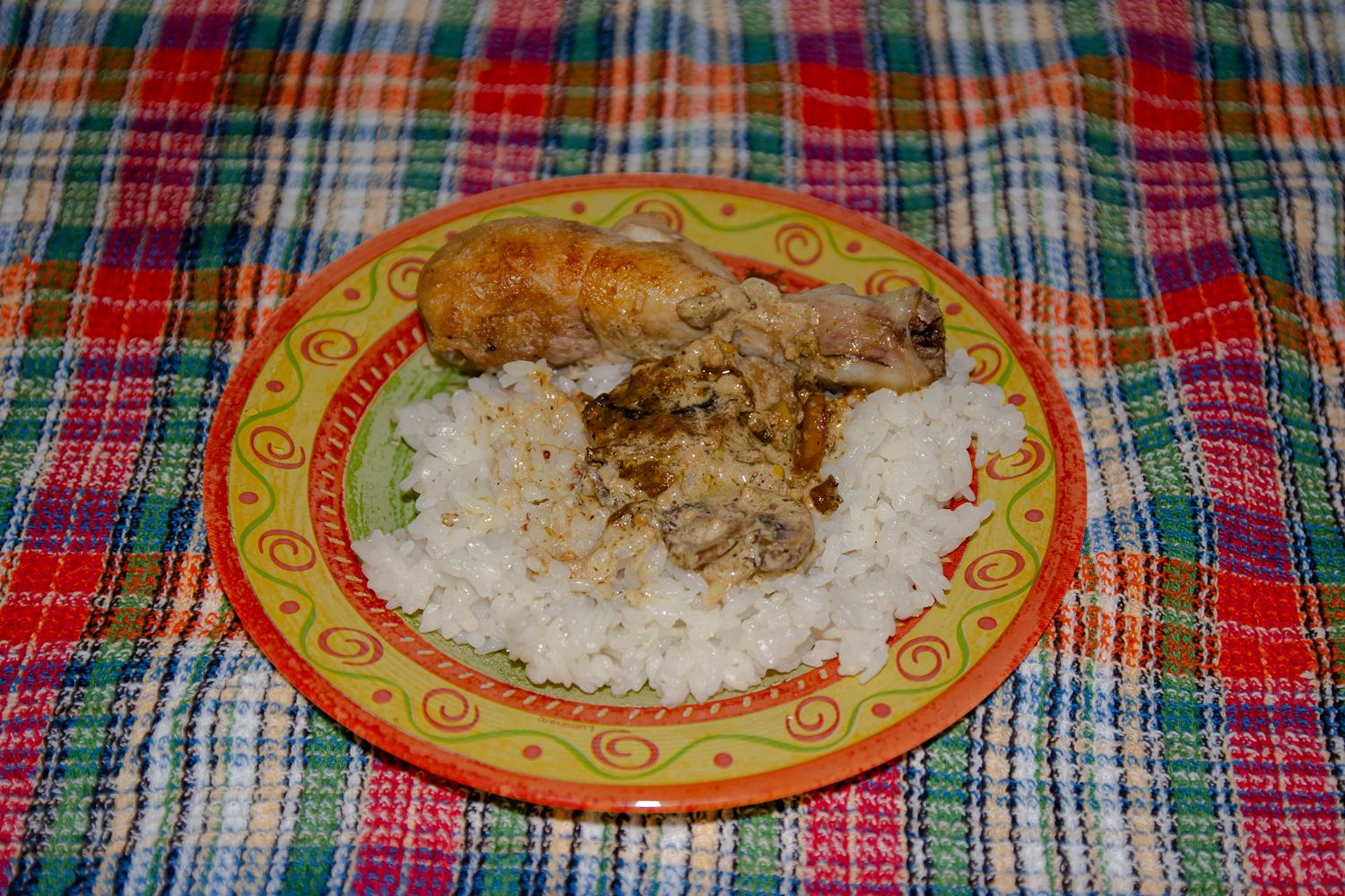 Куриные ножки в сливочно-горчичном соусе