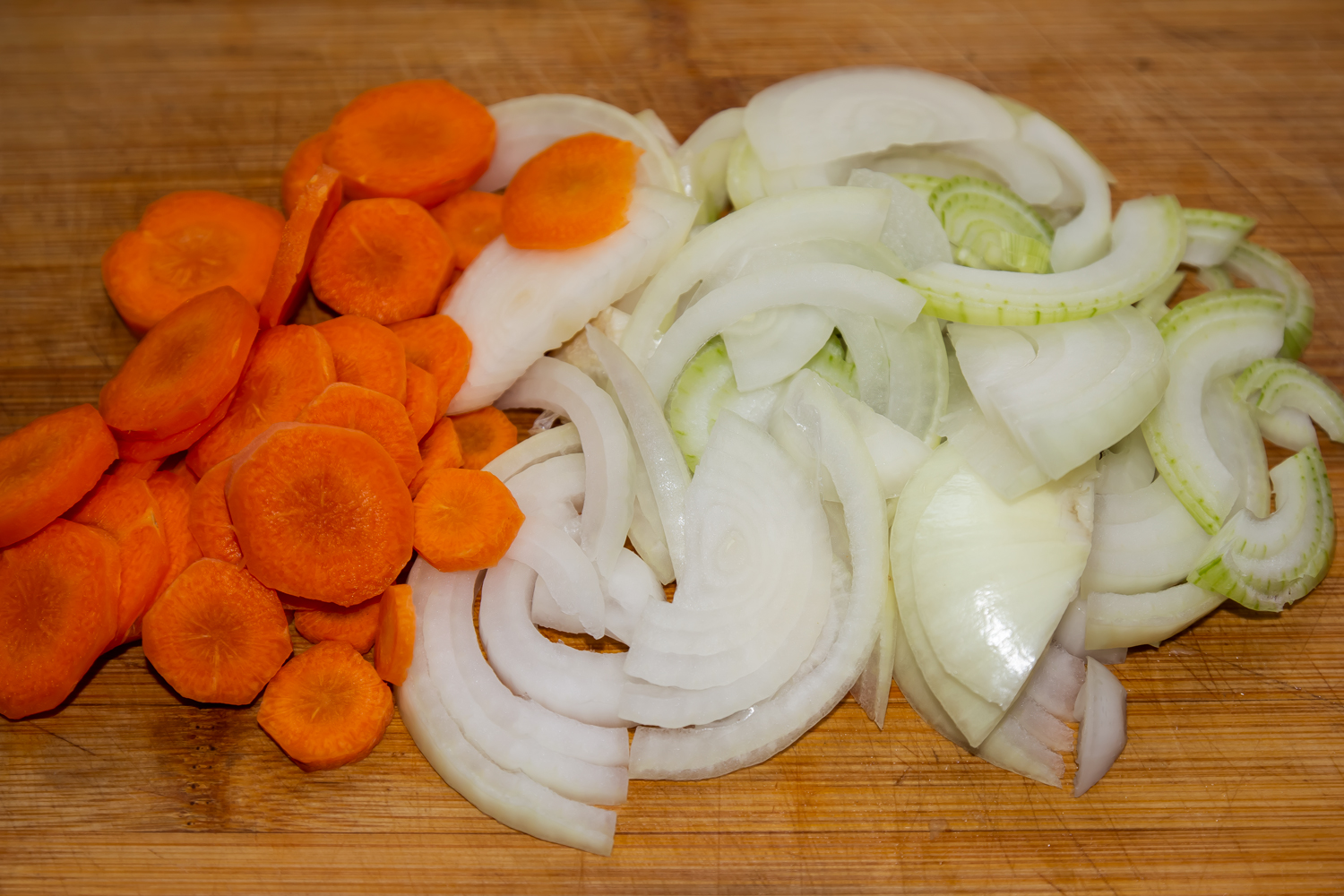 нарезанные овощи по рецепту