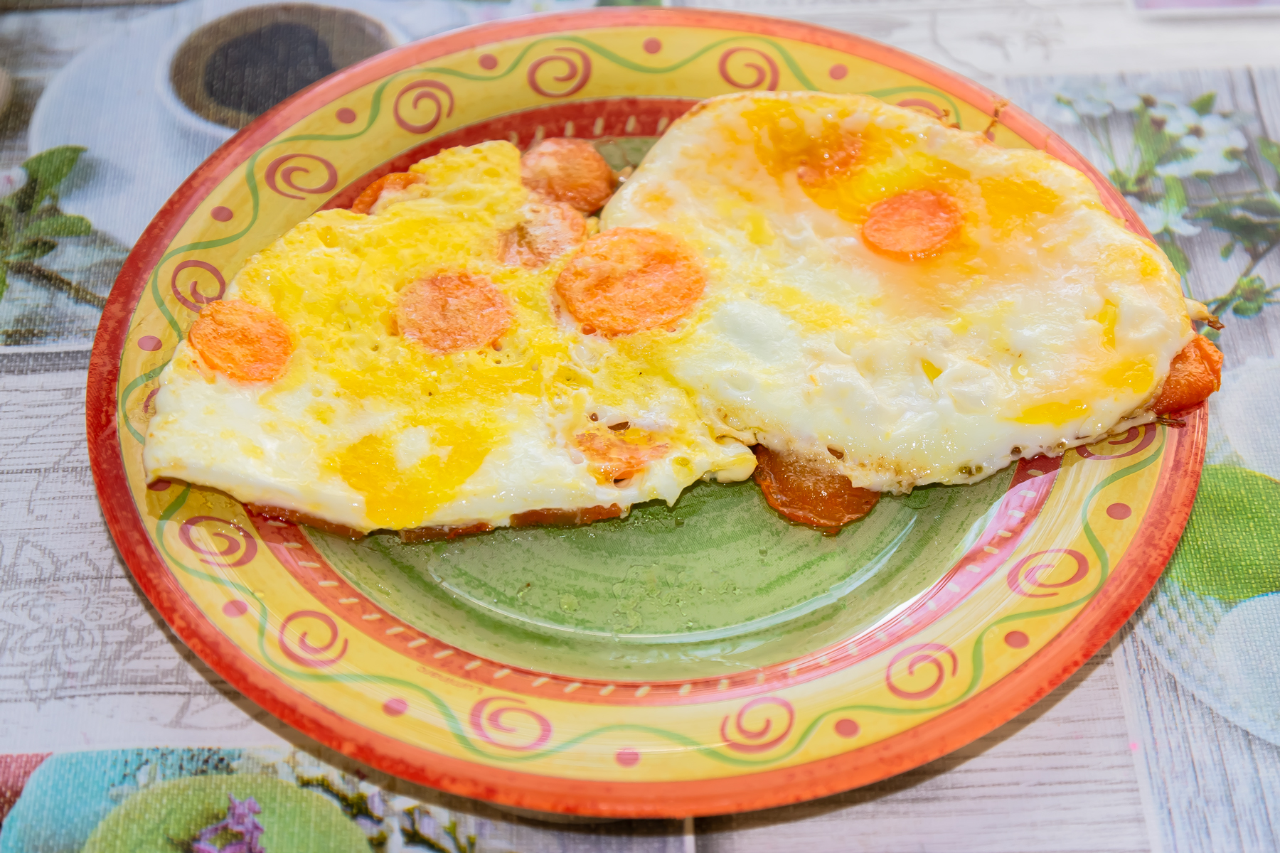 Яичница с морковью